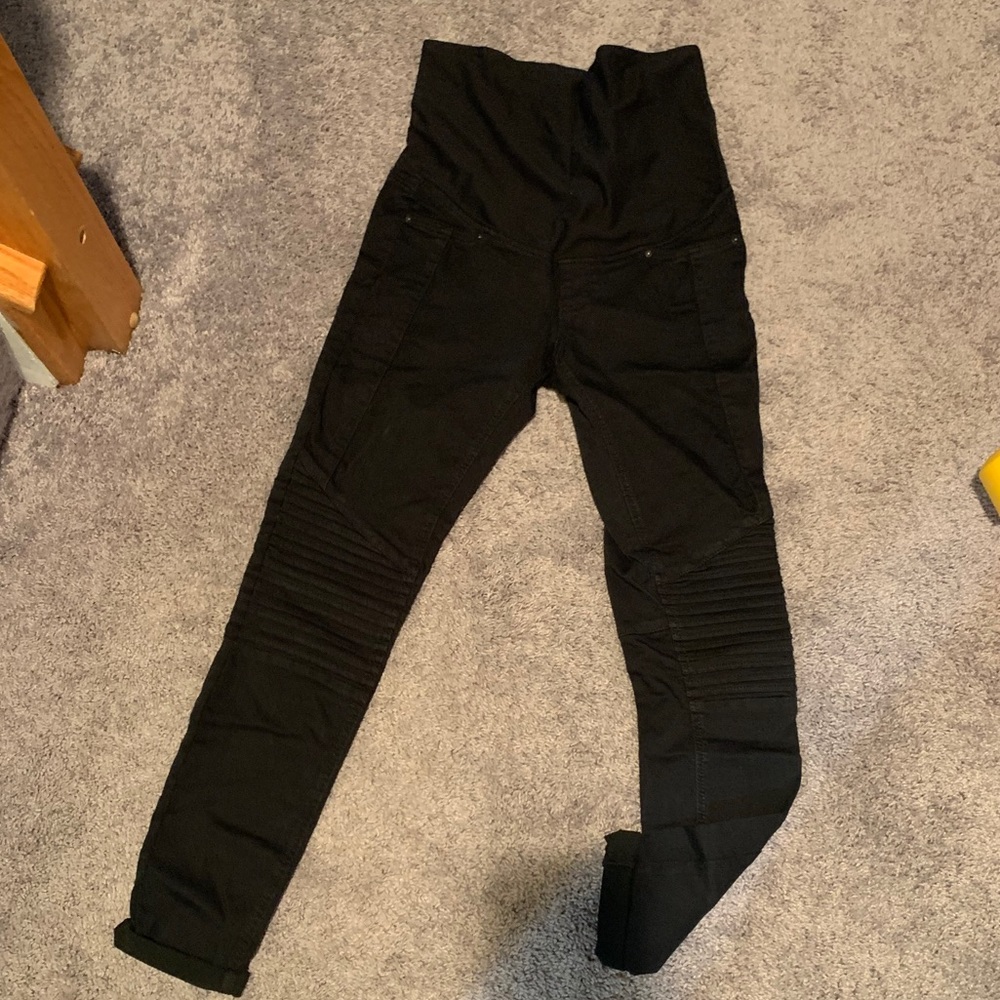 Maternity H&M black leggings, size 10